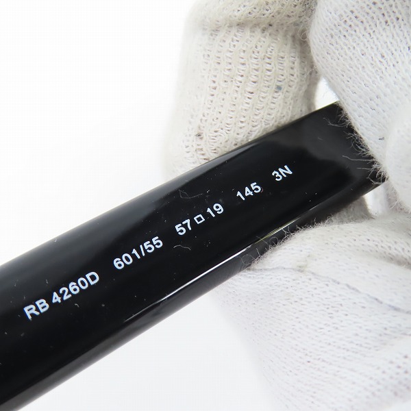 実際に弊社で買取させて頂いたRay-Ban/レイバン アジアエリア限定 サングラス/アイウェア ブラック RB4260Dの画像 7枚目