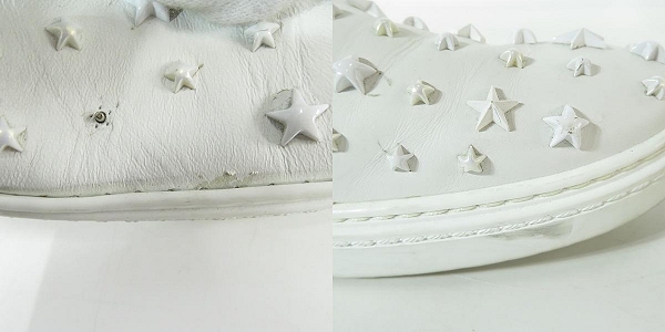 実際に弊社で買取させて頂いたJIMMY CHOO/ジミーチュウ GROVE/グローブ スタッズ スリッポン/シューズ 45の画像 8枚目