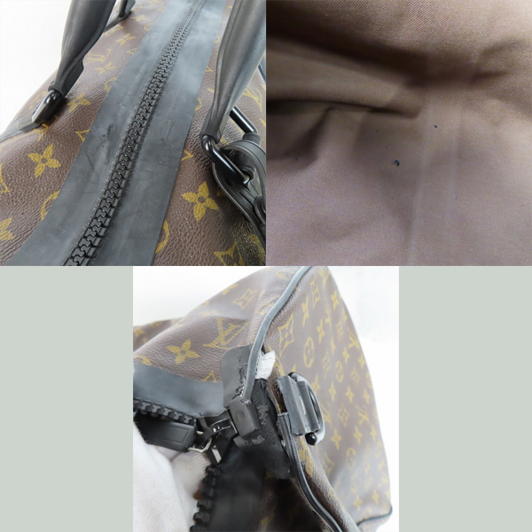 実際に弊社で買取させて頂いた【難あり】LOUIS VUITTON/ルイヴィトン モノグラム ウォータープルーフ キーポル･バンドリエール55 ボストンバッグ M41411の画像 8枚目