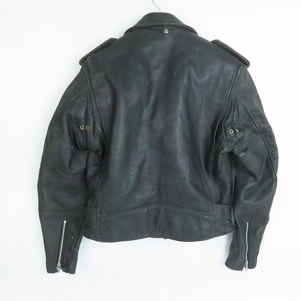 実際に弊社で買取させて頂いたPERFECTO by Schott/パーフェクト バイ ショット ダブルライダースジャケット ブラック 40の画像 1枚目
