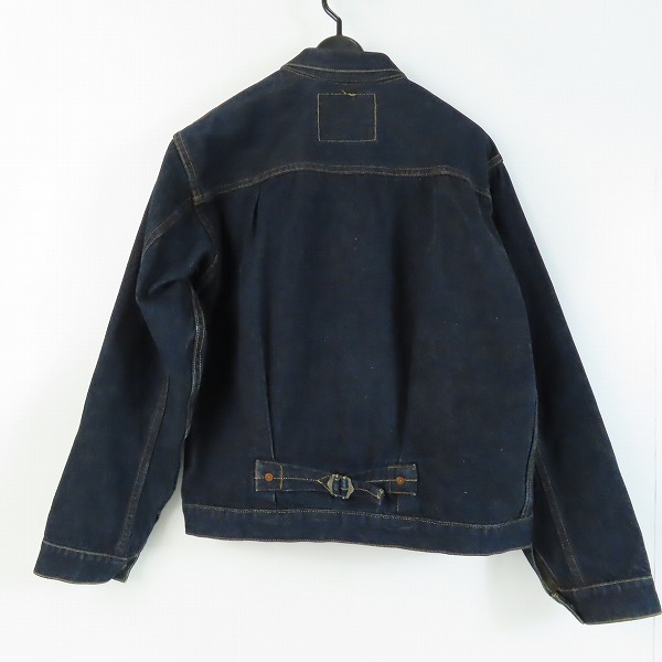 実際に弊社で買取させて頂いたLEVI’S/リーバイス 506XX  1st/ファースト 復刻 デニムジャケット Gジャン 555刻印/40の画像 1枚目