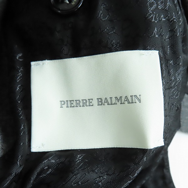 実際に弊社で買取させて頂いたPIERRE BALMAIN/ピエールバルマン チェスターコート 48の画像 3枚目