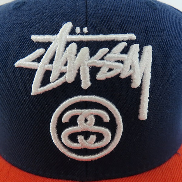実際に弊社で買取させて頂いたSTUSSY/ステューシー ロゴ刺繍 スナップバック キャップ/帽子 O/Sの画像 8枚目