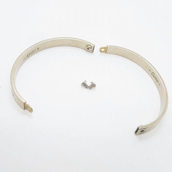 実際に弊社で買取させて頂いたCartier/カルティエ LOVE ブレスレット/ラブブレスレット AU750/K18WG/#18 ドライバー付きの画像 7枚目