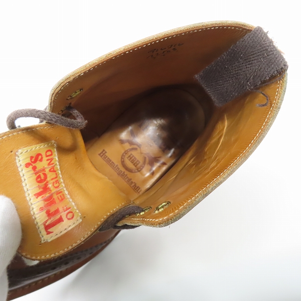 実際に弊社で買取させて頂いたTricker's×Hummingbirds'hill/トリッカーズ×ハミングバーズヒル 別注 ウィングチップ カントリーブーツ M2508/7の画像 4枚目