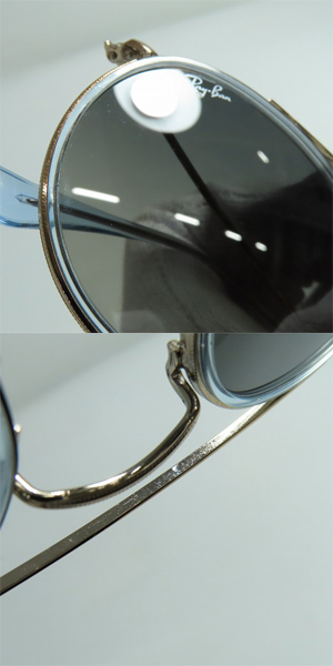 実際に弊社で買取させて頂いたRay-Ban/レイバン Round Double Bridge サングラス/アイウェア RB3647-Nの画像 8枚目