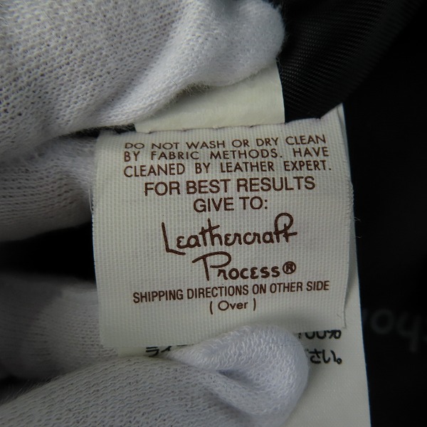 実際に弊社で買取させて頂いたSCHOTT/ショット ボアライナー付き シングルレザーライダースジャケット /34の画像 3枚目