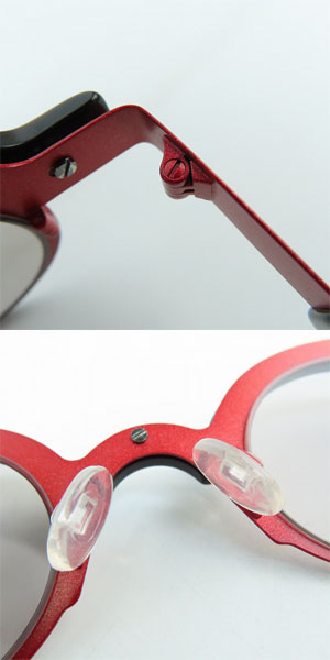 実際に弊社で買取させて頂いたTHEO/テオ quarante+SIX STAINLESS AND genuine horn サングラス/アイウェアの画像 4枚目