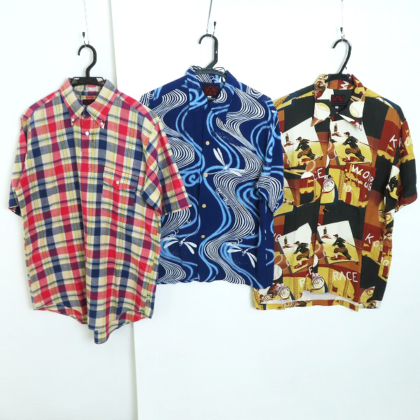 実際に弊社で買取させて頂いたEVISU/エヴィス 開襟シャツ/アロハシャツ 3点セット