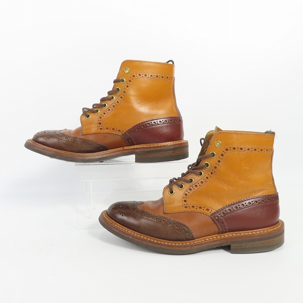 実際に弊社で買取させて頂いたTricker's×Hummingbirds'hill/トリッカーズ×ハミングバーズヒル 別注 ウィングチップ カントリーブーツ M2508/7の画像 3枚目