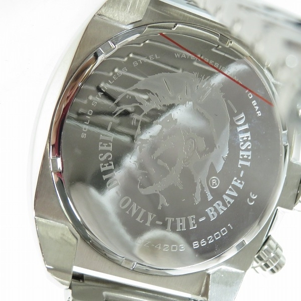 実際に弊社で買取させて頂いたDIESEL/ディーゼル オーバーフロー 腕時計 DZ-4203【動作未確認】の画像 4枚目