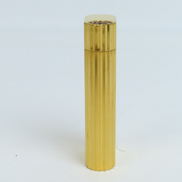 実際に弊社で買取させて頂いたCartier/カルティエ ガスライター ラウンド ゴールドカラー ストーン付きの画像 3枚目