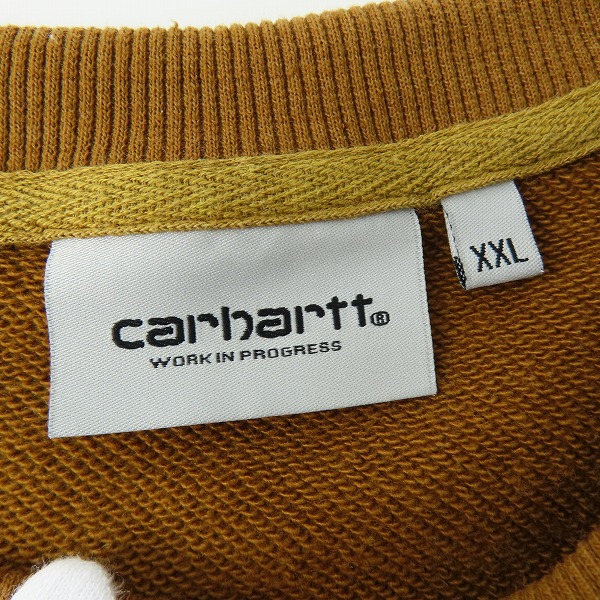 実際に弊社で買取させて頂いたCarhartt/カーハート ロゴクルーネックスウェット トレーナー XXLの画像 2枚目