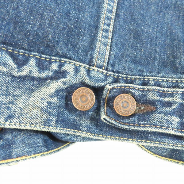 実際に弊社で買取させて頂いたSUGAR CANE/シュガーケーン 901 DENIM JACKET デニムジャケット SC11901H 36の画像 7枚目