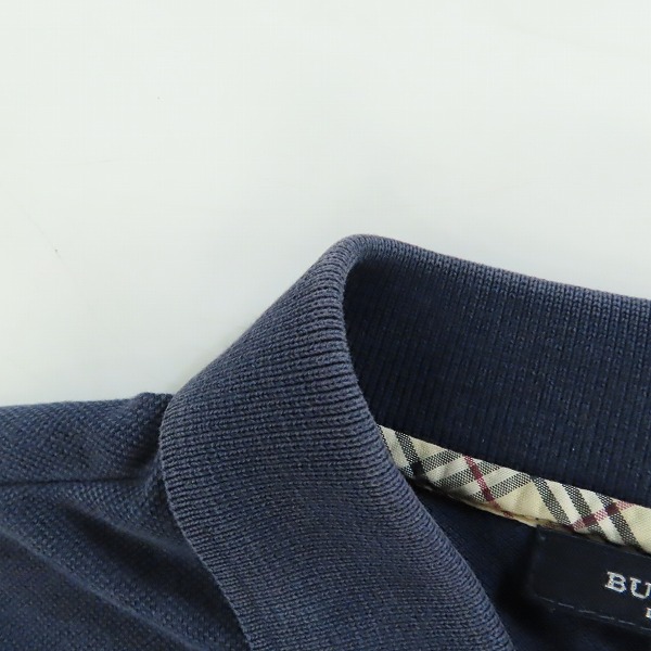 実際に弊社で買取させて頂いたBURBERRY LONDON/バーバリーロンドン チェック柄切替 半袖ポロシャツ Lの画像 6枚目