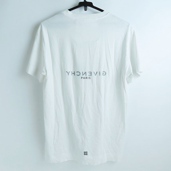 実際に弊社で買取させて頂いたGIVENCHY/ジバンシィ リバースロゴ  スリム  Tシャツ BM71653Y6B/XS の画像 1枚目