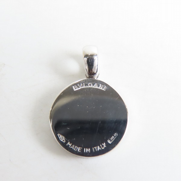 実際に弊社で買取させて頂いたBVLGARI/ブルガリ ブルガリブルガリ AU750/K18WG×ダイヤモンド ペンダントトップの画像 4枚目