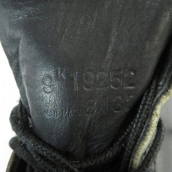 実際に弊社で買取させて頂いたREDWING/レッドウィング オールブラックセッターブーツ 8137/9Dの画像 6枚目