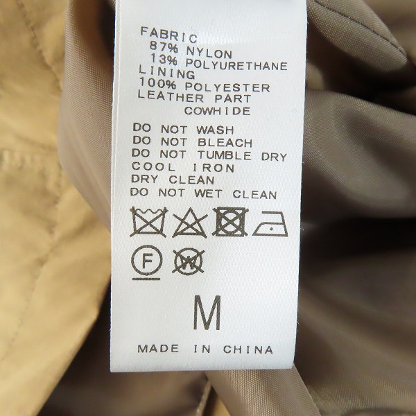 実際に弊社で買取させて頂いた417 EDIFICE/フォーワンセブン エディフィス ナイロンジャケット/コート 18-020-312-4000-3-0/Mの画像 3枚目