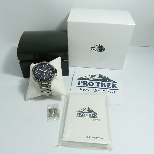 実際に弊社で買取させて頂いた(1)CASIO/カシオ PROTREK/プロトレック MANASLU/マナスル タフソーラー PRX-7000T-7JFの画像 9枚目