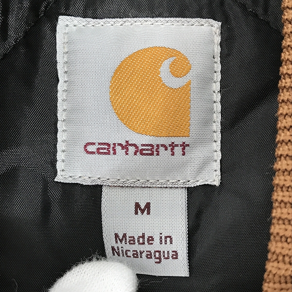 実際に弊社で買取させて頂いたCarhartt/カーハート DUCK VEST ARCTIC QUILT LINED/ダック地 キルティングライナー ベスト/V01-BRN/Mの画像 3枚目