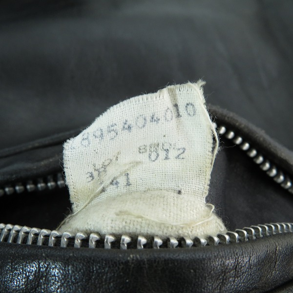 実際に弊社で買取させて頂いたSCHOTT/ショット シングル レザー ライダースジャケット/38の画像 2枚目