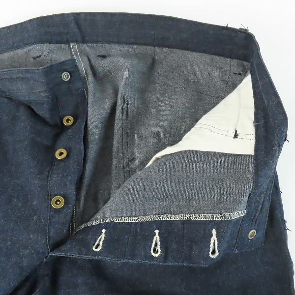 実際に弊社で買取させて頂いたSUGAR CANE/シュガーケーン HEAD LIGHT/ヘッドライト ブルーデニム ダンガリー 11oz. BLUE DENIM DUNGAREES HD41788 38の画像 5枚目