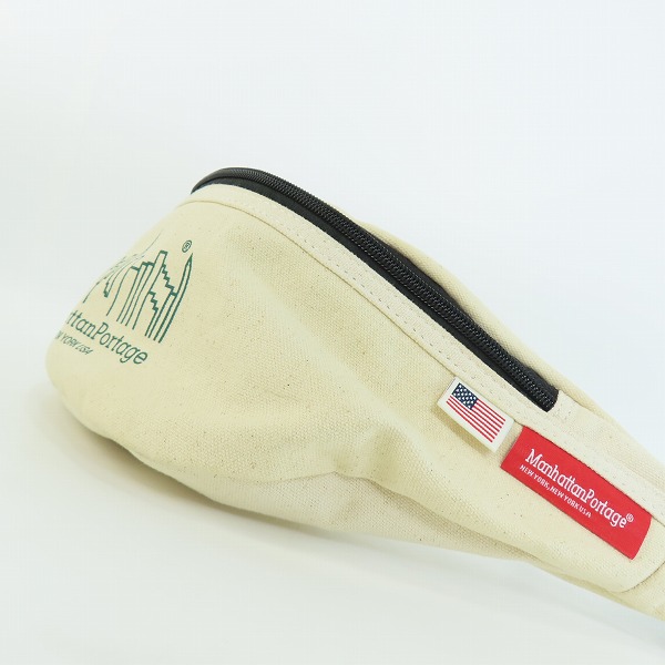 実際に弊社で買取させて頂いたManhattan Portage/マンハッタンポーテージ ウエストバッグ/クリーム系の画像 3枚目