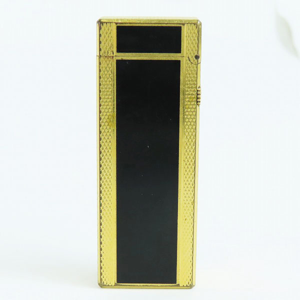 実際に弊社で買取させて頂いたdunhill/ダンヒル サイドローラー ガスライター ゴールド ブラックの画像 1枚目