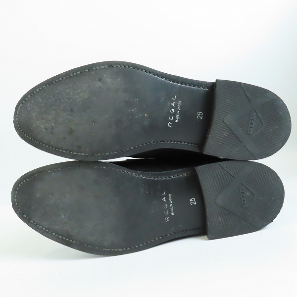 実際に弊社で買取させて頂いたREGAL/リーガル モンクストラップ スエードレザー ビジネスシューズ 07R/25の画像 2枚目