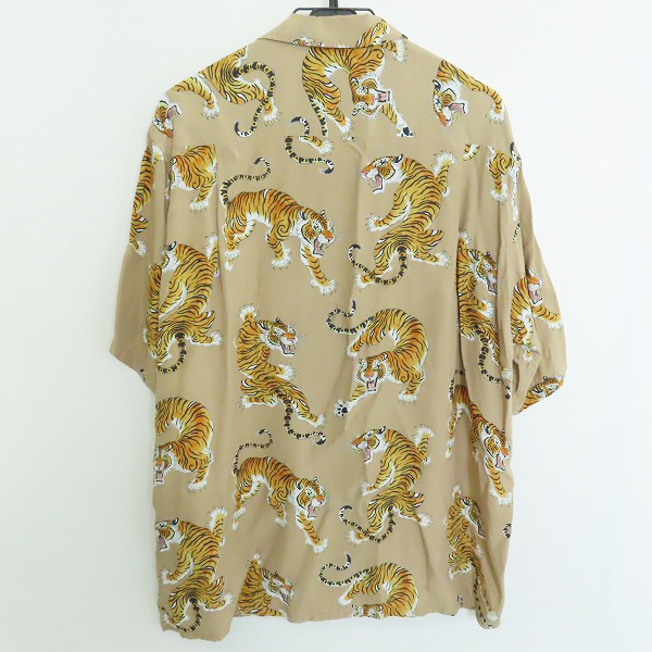 実際に弊社で買取させて頂いたWACKO MARIA/ワコマリア GUILTY PARTIES/ギルティパーティズ 虎 総柄 半袖シャツ/アロハシャツ/Lの画像 1枚目
