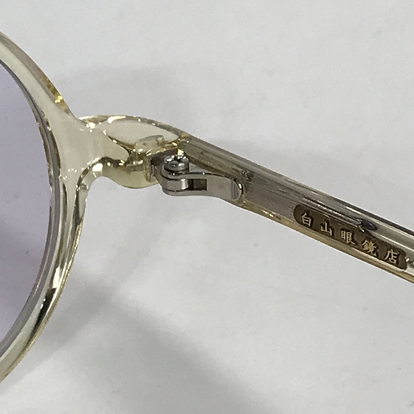 実際に弊社で買取させて頂いた白山眼鏡店/ハクサンガンキョウテン ラウンド メガネフレーム アイウェアの画像 5枚目