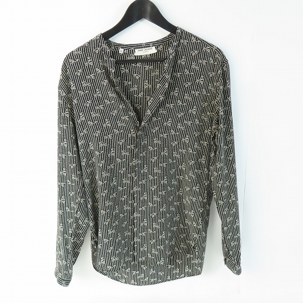 実際に弊社で買取させて頂いた【JPタグ】SAINT LAURENT PARIS/サンローランパリ 総柄 シルクシャツ 496202 Y348S /37