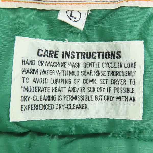 実際に弊社で買取させて頂いたSUGAR CANE/シュガーケーン 東洋エンタープライズ コンパクト ダウンジャケット グリーン/Lの画像 3枚目