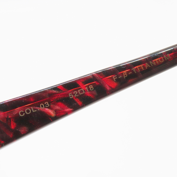 実際に弊社で買取させて頂いたJAPONISM/ジャポニスム 度入り眼鏡/メガネフレーム JN-477/Col.03の画像 5枚目