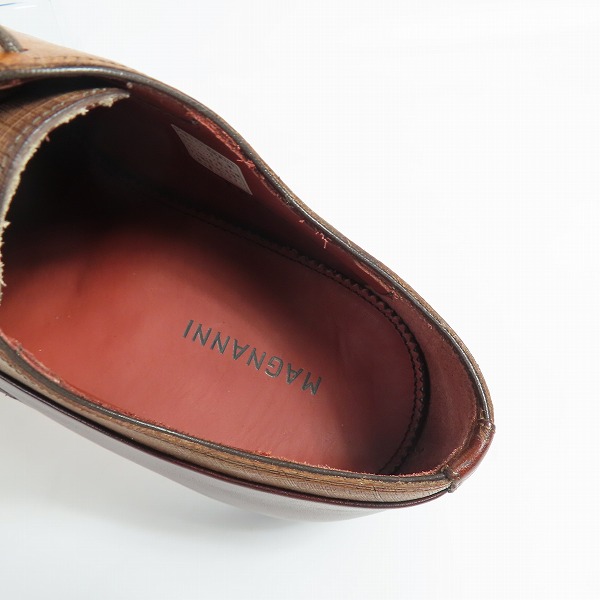 実際に弊社で買取させて頂いたMAGNANNI/マグナーニ オパンカ ミクストメディア スイッチング ホールカット ブラウン 16729/38の画像 4枚目