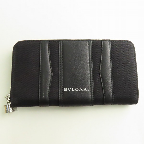 実際に弊社で買取させて頂いたBVLGARI/ブルガリ 長財布 ロングウォレット ラウンドジップ ブラック 33776