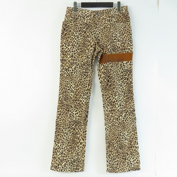 実際に弊社で買取させて頂いたJohn Galliano/ジョンガリアーノ ヒョウ柄 パンツ ボトムス 44