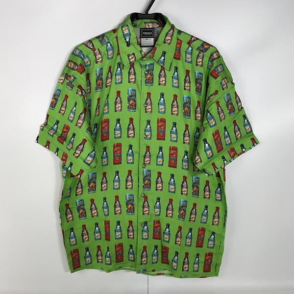 実際に弊社で買取させて頂いたVERSACE/ヴェルサーチ ビン総柄シャツ/M