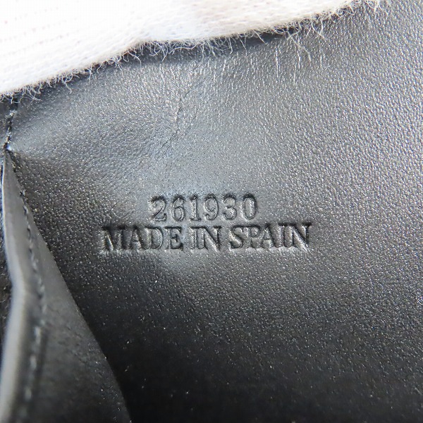 実際に弊社で買取させて頂いたLOEWE/ロエベ アナグラム レザー BRAND OPEN WALLETラウンドジップ オープンウォレット 長財布 106.54AU46の画像 6枚目