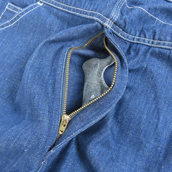 実際に弊社で買取させて頂いたCarhartt/カーハート Denim Bib Overall/デニムビブオーバーオール インディゴ/32×32の画像 6枚目