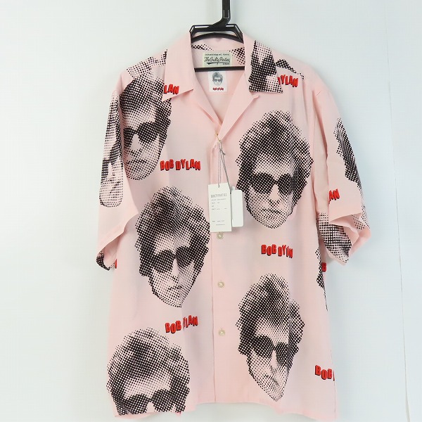 実際に弊社で買取させて頂いたWACKO MARIA/ワコマリア BOB DYLAN/ボブディラン  S/S HAWAIIAN SHIRT TYPE-4 アロハシャツ BOBDYLAN-WM-HI01/L