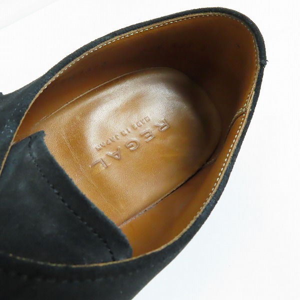 実際に弊社で買取させて頂いたREGAL/リーガル モンクストラップ スエードレザー ビジネスシューズ 07R/25の画像 4枚目
