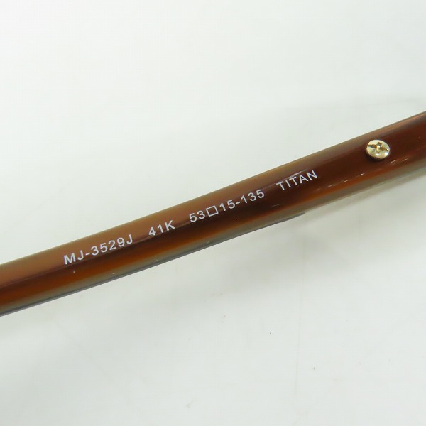 実際に弊社で買取させて頂いたMARC JACOBS/マークジェイコブス 眼鏡/メガネフレーム MJ-3529J 41Kの画像 8枚目