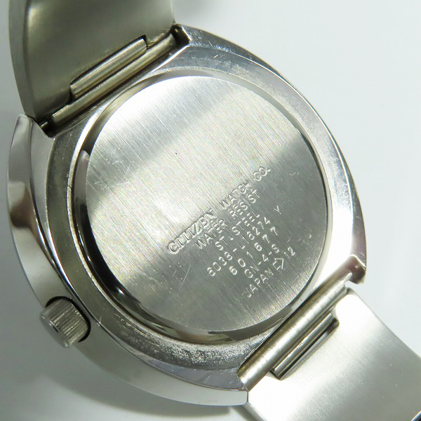 実際に弊社で買取させて頂いたCITIZEN/シチズン INDEPENDENT/インディペンデント クオーツ腕時計/6038-L16274【動作未確認】の画像 4枚目