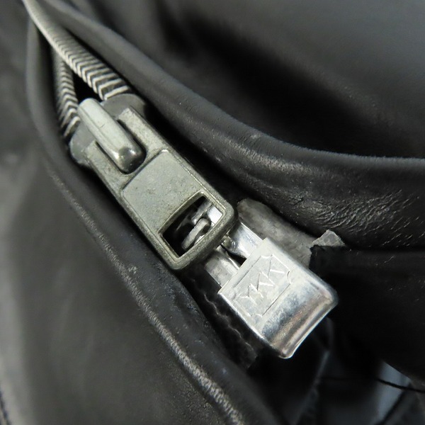 実際に弊社で買取させて頂いたSCHOTT/ショット ファーライナー付き シングルレザーライダースジャケット/36の画像 6枚目