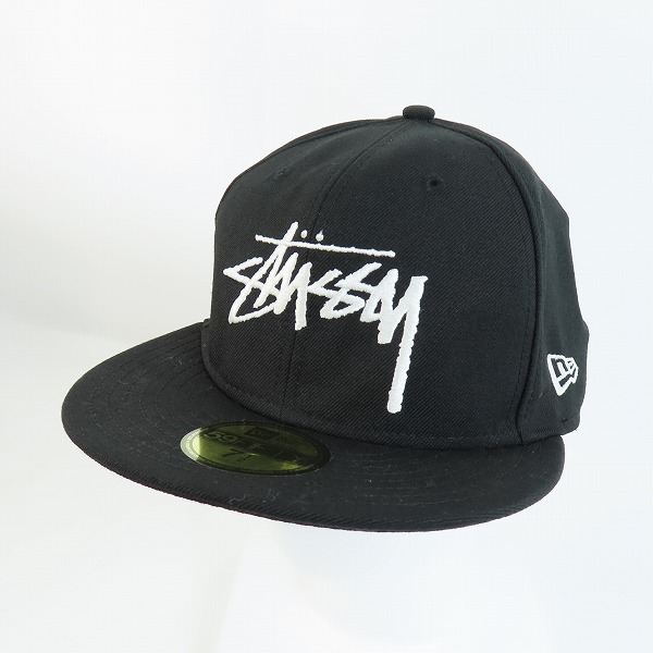 実際に弊社で買取させて頂いたSTUSSY×NEW ERA/ステューシー×ニューエラ 59FIFTY ベースボールキャップ/帽子 7-1/2の画像 0枚目