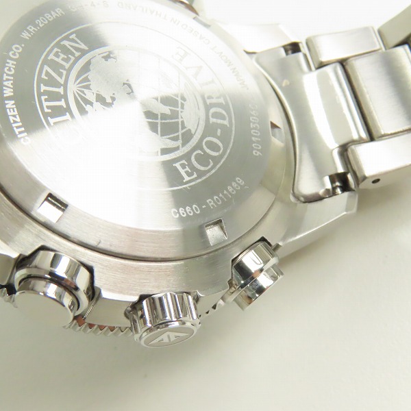 実際に弊社で買取させて頂いたCITIZEN/シチズン プロマスター Eco-Drive/エコドライブ C660-R011669/JR4060-88Eの画像 5枚目