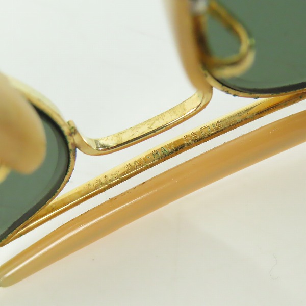 実際に弊社で買取させて頂いたRay-Ban/レイバン B&L/ボシュロム社製 ティアドロップ型 アイウェア/サングラス ゴールドの画像 7枚目