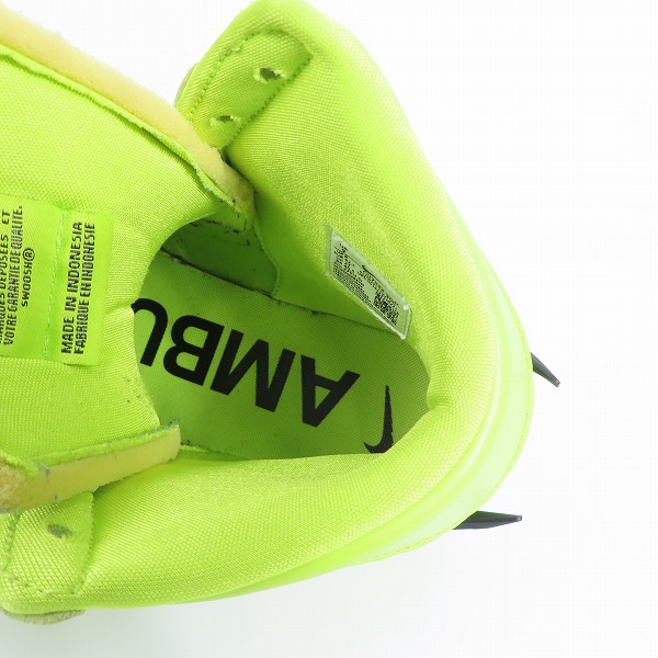 実際に弊社で買取させて頂いたNIKE×AMBUSH/ナイキ×アンブッシュ DUNK HIGH "FLASH LIME" ダンクハイ フラッシュライム CU7544-300 27.0の画像 4枚目